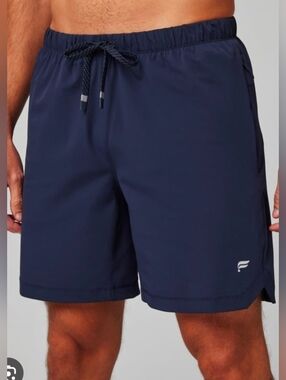 Fabletics The 7" One Short Lined Mens Navy Blue Athletic Shorts Size 3X